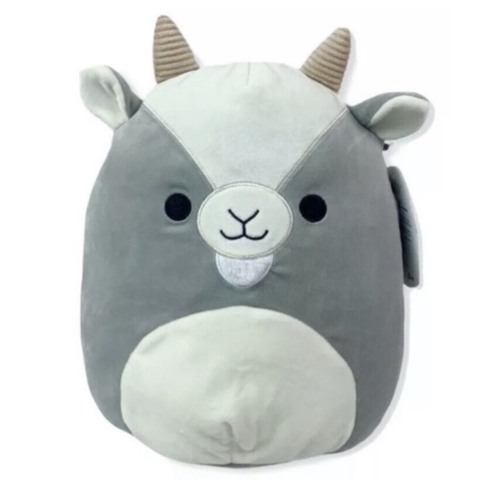 Squishmallows Gray and Cream Goat Plush
